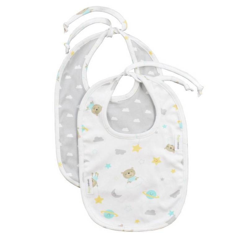 SlumberOrganix Lätzchen Lätzchen 2er-Pack 100% Bio Baumwolle von SlumberOrganix