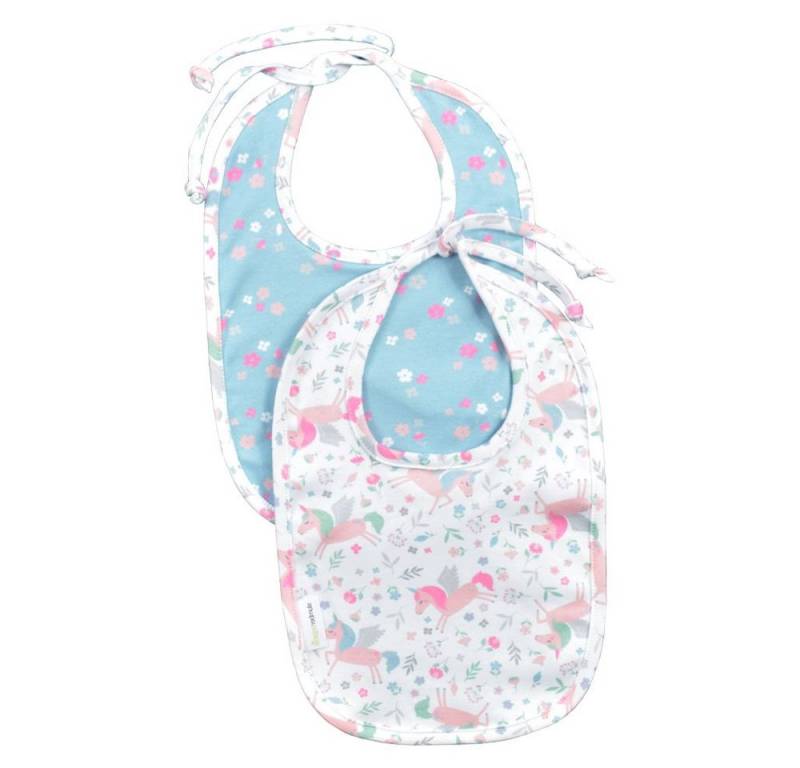 SlumberOrganix Lätzchen Lätzchen 2er-Pack 100% Bio Baumwolle von SlumberOrganix
