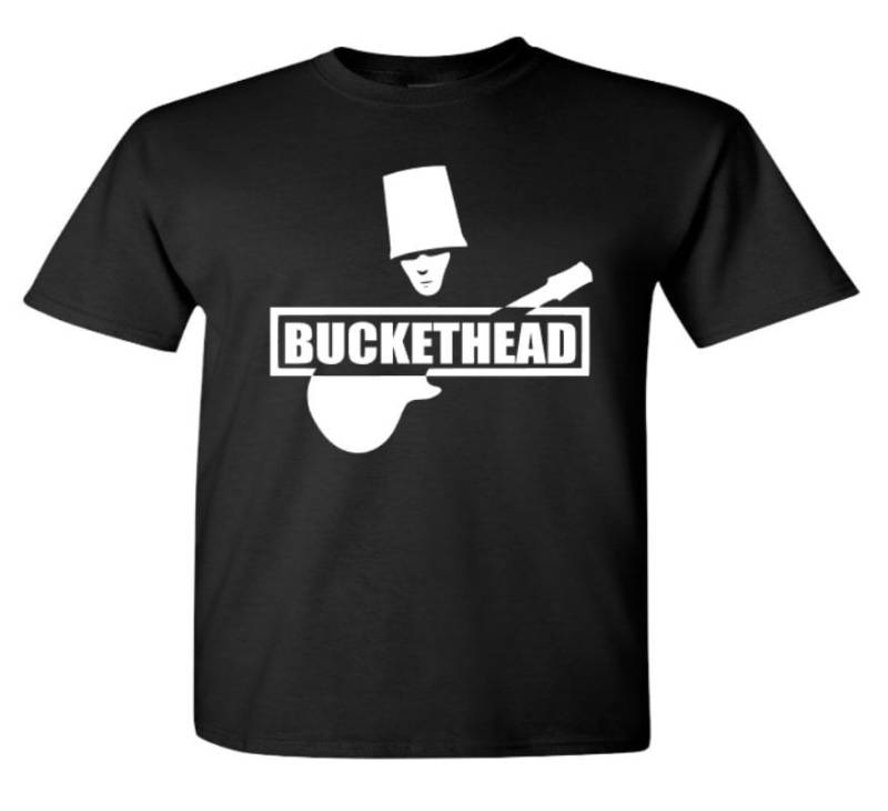 Buckethead Gitarrenkopf Gesicht Und Logo von SlunkDesigns
