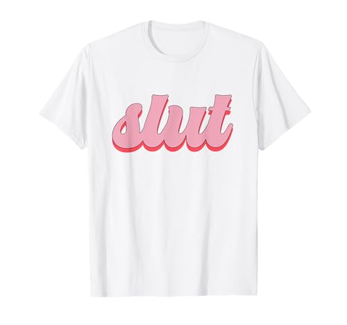 Slut Shirt Retro Style Y2K Fashion Baby Aesthetic T-Shirt von Slut Co.