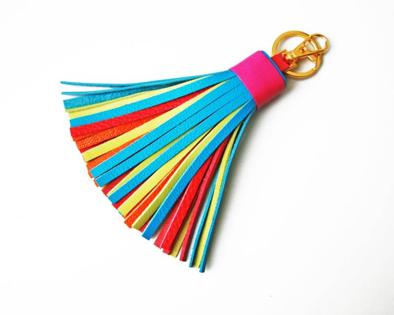 Echtleder Quaste Schlüsselanhänger Handtasche Charm Handgefertigt Aus Hochwertigem - Leder Für Tasche Echtleder Quaste Schlüsselanhänger Handtasche Charm Handgefertigt Aus Hochwertigem - Leder Für Tasche von SmArtAnna