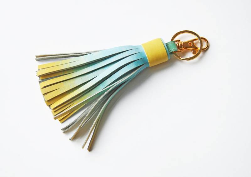 Ombre Leder Quaste Schlüsselanhänger Taschenanhänger Zubehör Für Tasche Charme Ombre Leder Quaste Schlüsselanhänger Taschenanhänger Zubehör Für Tasche Charme von SmArtAnna