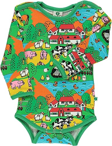 Småfolk Baby Boys Body LS, Farm Infant and Toddler Costumes, Orange, 92 von Småfolk
