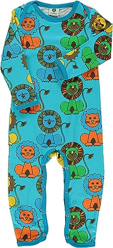 Småfolk Baby Boys Body Suit LS, Lion Infant and Toddler Costumes, Blue Atoll, 74 von Småfolk