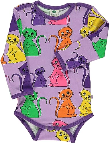 Småfolk Baby Girls Body LS, Cat Infant and Toddler Costumes, Viola, 92 von Småfolk