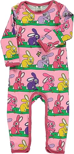 Småfolk Baby Girls Body Suit LS, Rabbit Infant and Toddler Costumes, Sea Pink, 80 von Småfolk