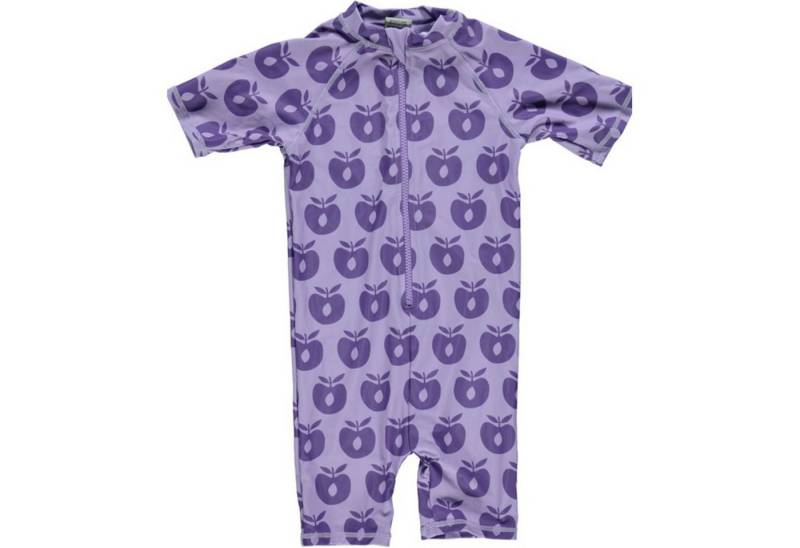 Småfolk Badeanzug SMAFOLK UV-Schutz Badeanzug allover Apfel Print lila von Småfolk