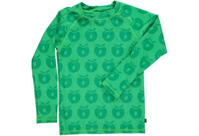 Småfolk Rash Guard SMAFOLK UB Schutz Langarmshirt Rash Guard grün mit allover Apfel Print von Småfolk