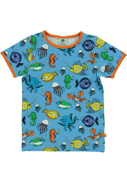 Smafolk Kurzarm T-shirt "Fish" von Smafolk