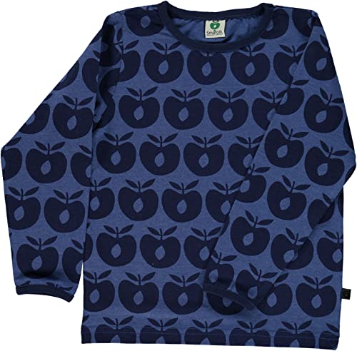 Smafolk Langarmshirt Apfel Blau-4-5 Jahre von Småfolk