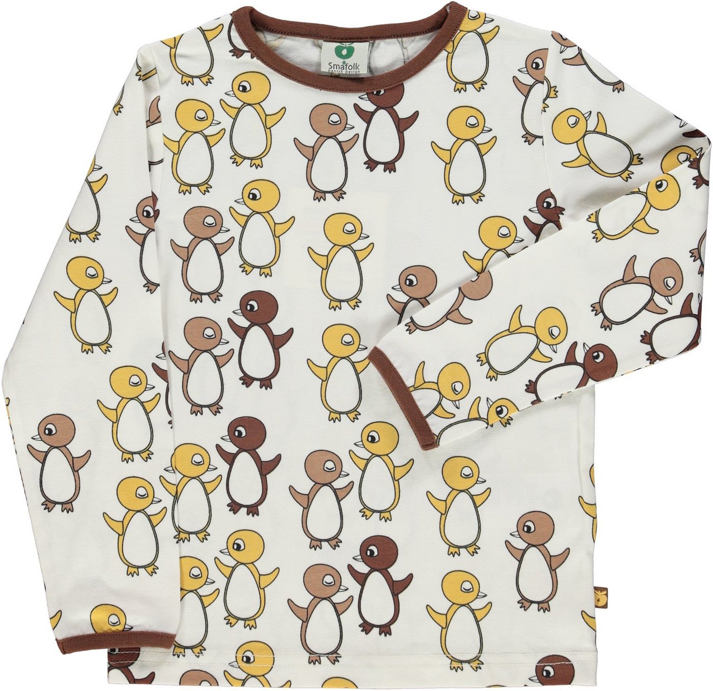 Småfolk Langarmshirt SMAFOLK Langarmshirt Longsleeve mit allover Baby Pinguin Print von Småfolk