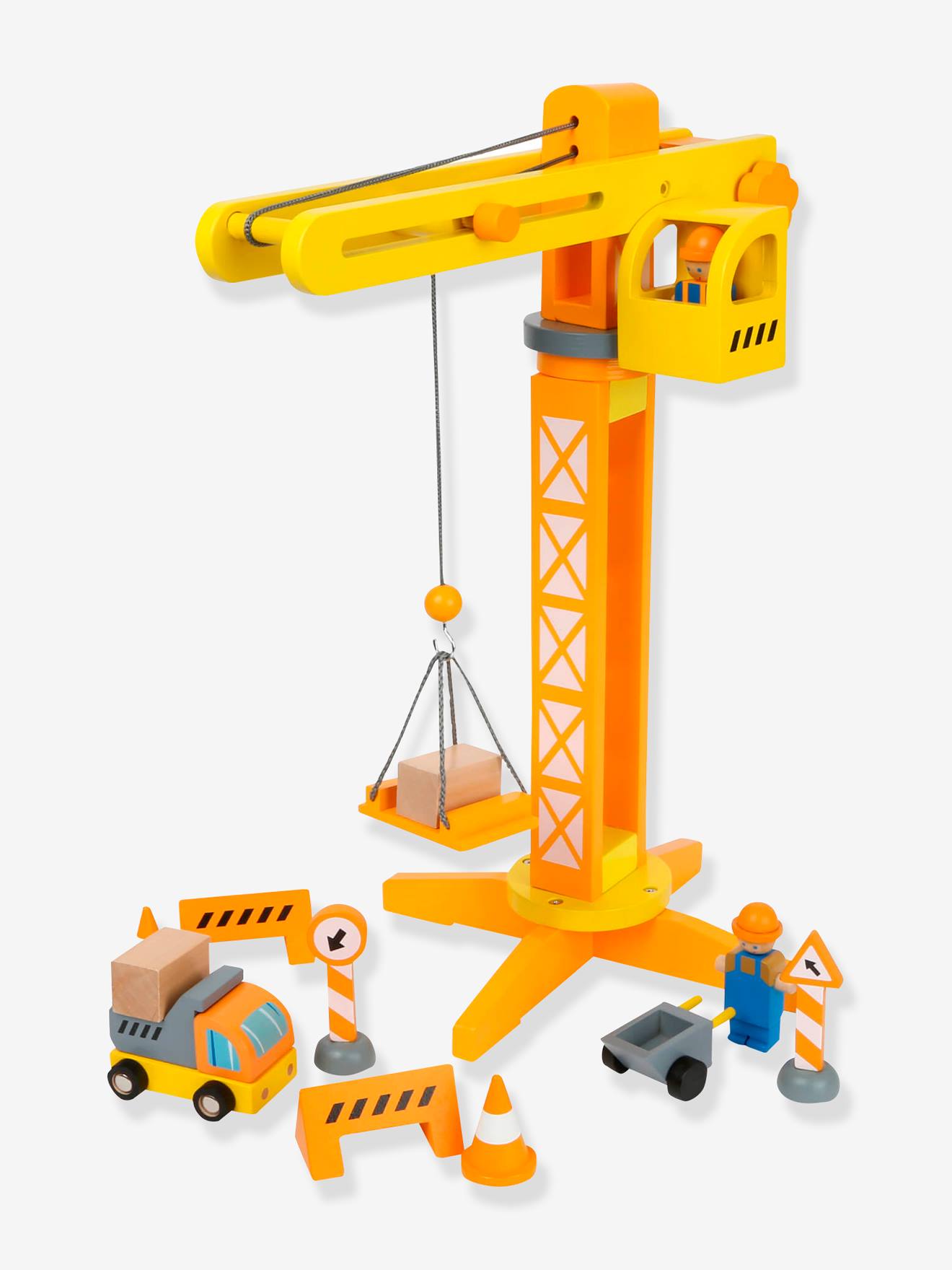 Kinder Baustellen-Set BAUKRAN mit Zubehör small foot® von Small Foot