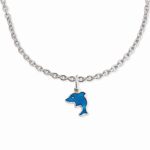 small foot company (HANDY) 4254 Modeschmuck Kette inkl. Delfinanhänger, blau von Small Foot