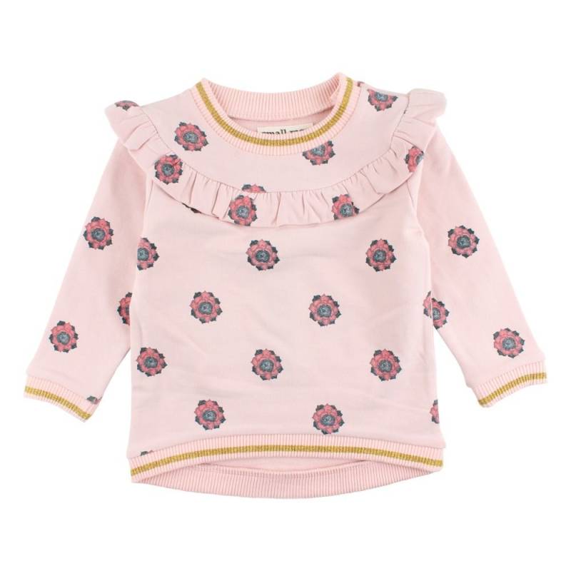 Small Rags Sweatshirt Pullover rosa Blumen Mädchen von Small Rags