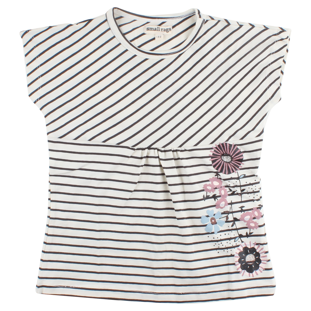 Small Rags T-Shirt offwhite gestreift Gerda Mädchen von Small Rags