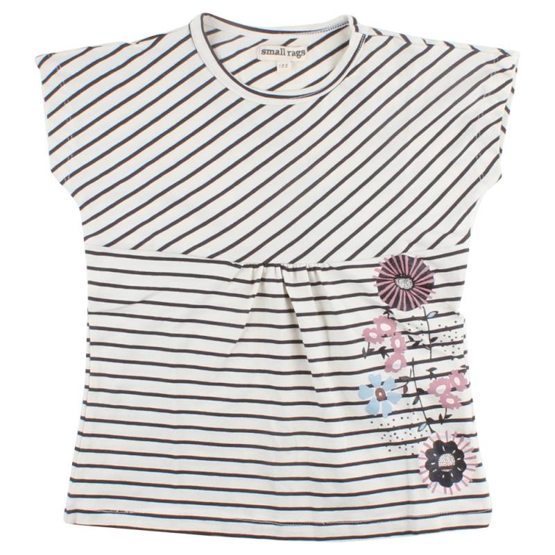 Small Rags T-Shirt offwhite gestreift Gerda Mädchen von Small Rags