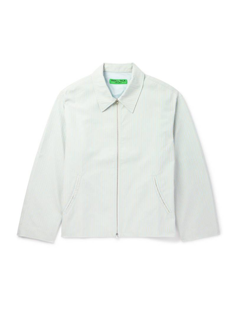 Small Talk - Striped Cotton Jacket - Men - Green - M von Small Talk