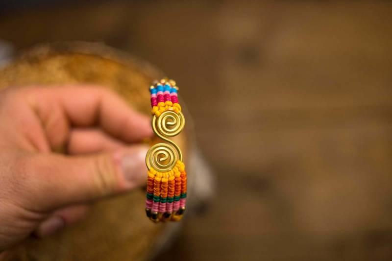 Armband, Gewachst Thread in Makramee-Technik Gewebt von SmallShedStore