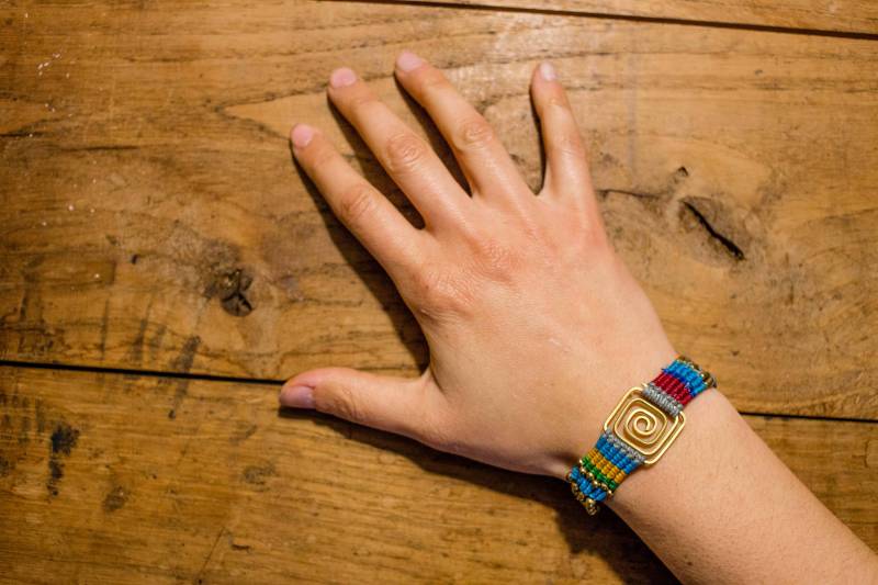 Mikro Makramee Armband Geflochten/Multicolor von SmallShedStore