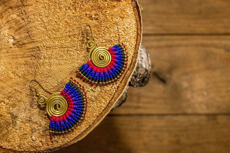 Mikro Makramee-Ohrringe von SmallShedStore