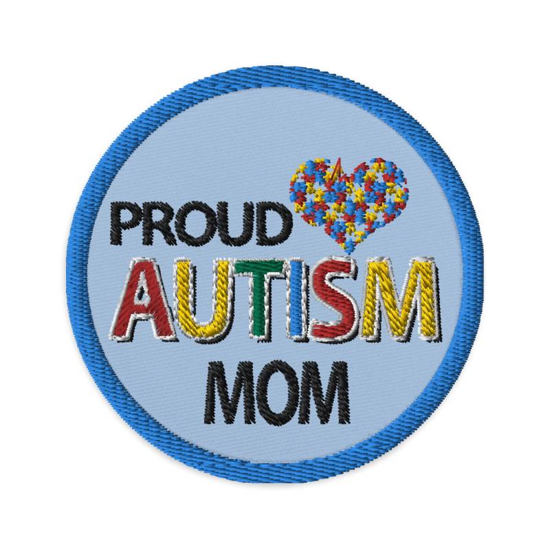 stolze Autismus Mama Bestickte Patches Bewusstsein Akzeptanz Dad Autism Awareness Monat von SmallStepsCelebrate