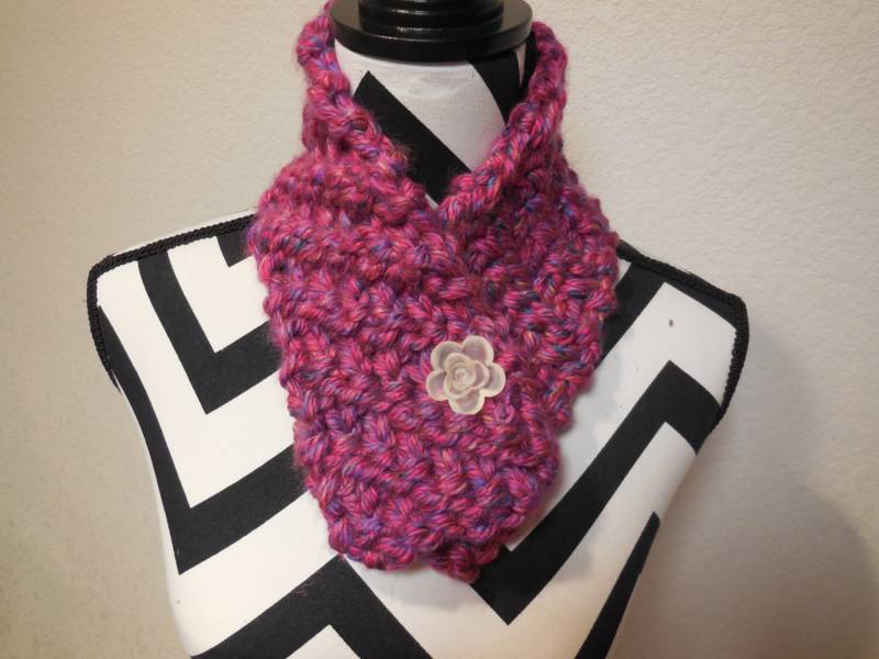 Nur Ein Winter Stricken Kutte in Rosa von SmallTownHandMade