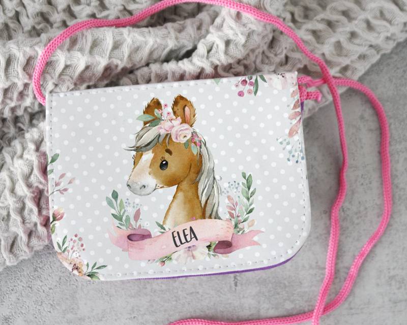 Brustbeutel Für Kinder Personalisiert Pferd von SmallTreasuresDE