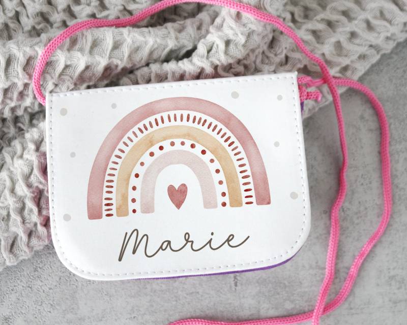 Brustbeutel Für Kinder Personalisiert Regenbogen von SmallTreasuresDE