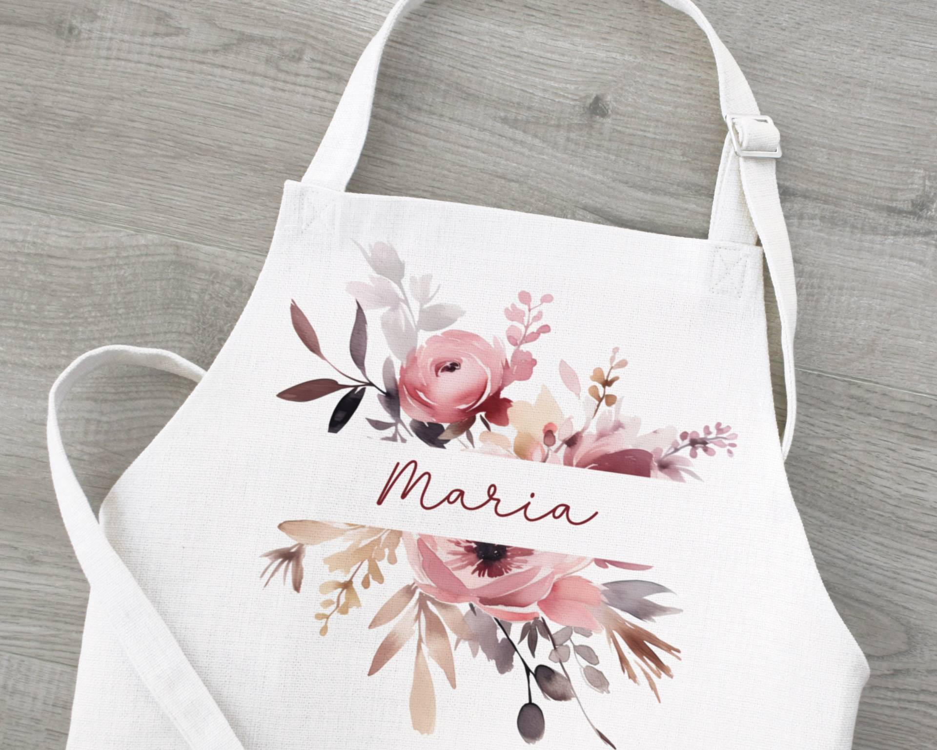Schürze Blumen Personalisiert, Geschenk Für Mama, Muttertag, Muttertagsgeschenk von SmallTreasuresDE
