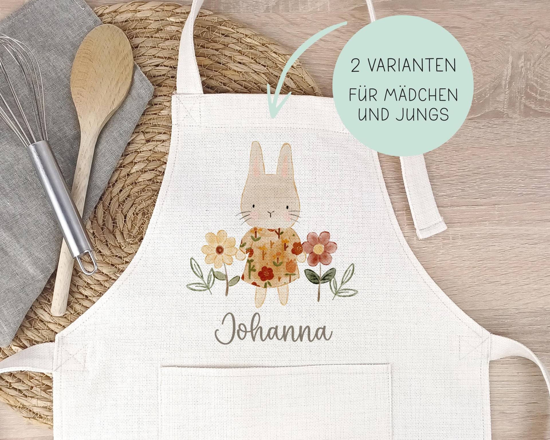 Schürze Für Kinder Personalisiert, Hase Backen Kochen Geschenkidee von SmallTreasuresDE
