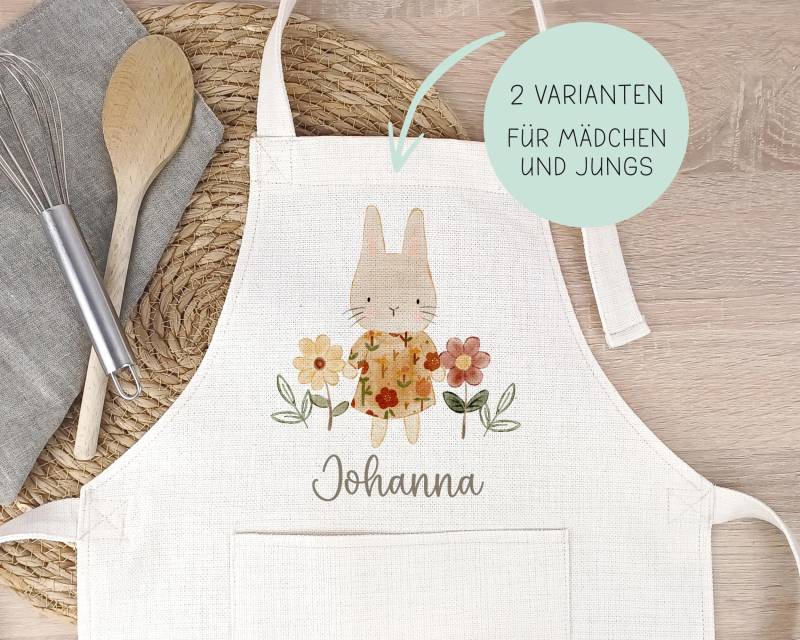 Schürze Für Kinder Personalisiert, Hase Backen Kochen Geschenkidee von SmallTreasuresDE