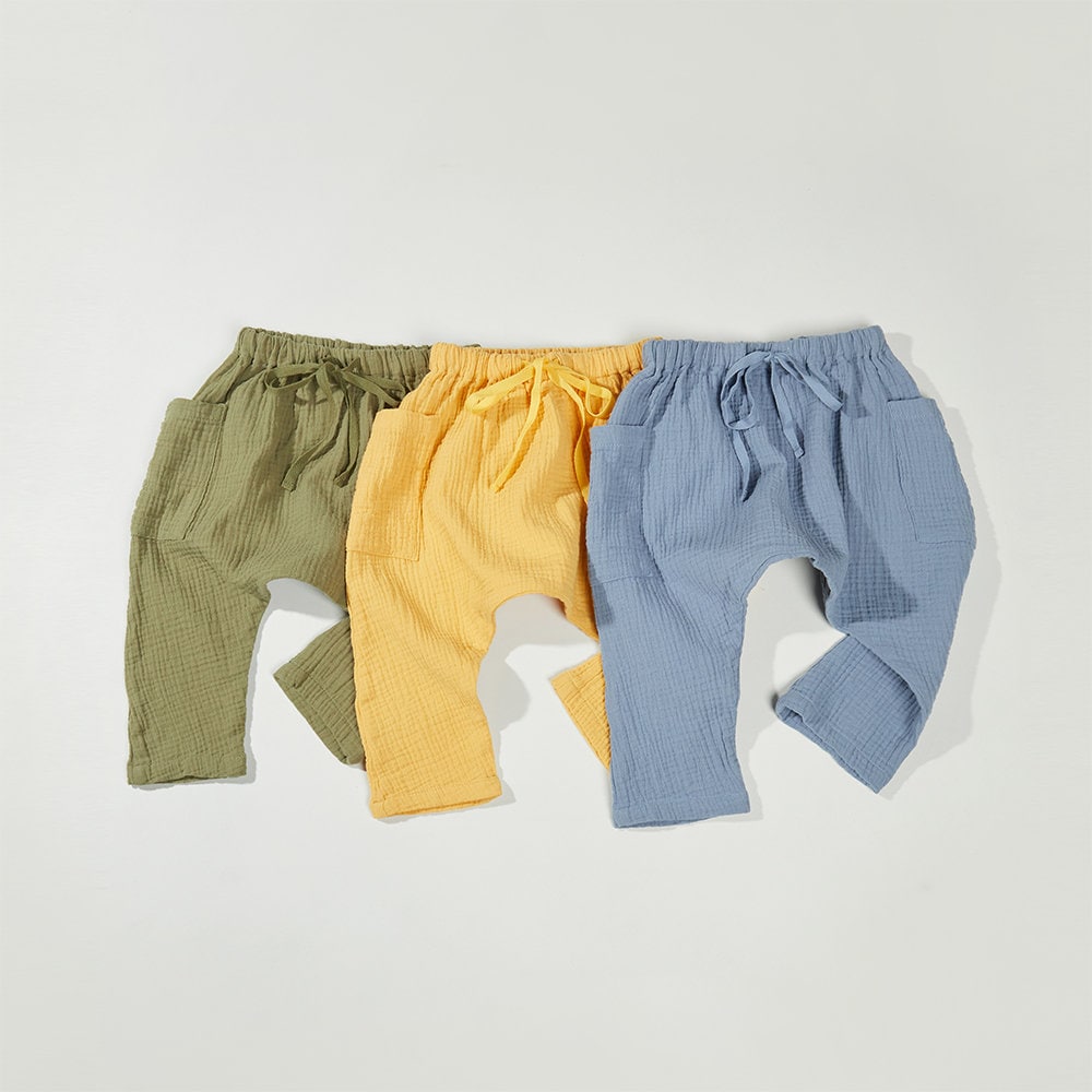 Haremshose Aus Baumwollmusselin Unisex Hose Für Kleinkinder Mit Taschen Haremshose Aus Baumwollmusselin Unisex Hose Für Kleinkinder Mit Taschen von SmallableCo