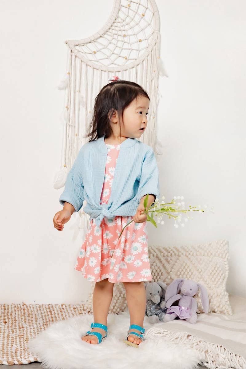 Kleinkind-Gauze-strickjacke Übergroßes, Leichtes Baumwolltop, Hergestellt in Den Usa von SmallableCo