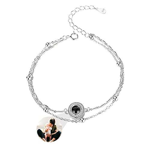 Smallduuck Personalisiertes Armband mit Bild im Kreis - Memorial Armband für Frauen - Muttertagsgeschenk, Stil 9 von Smallduuck