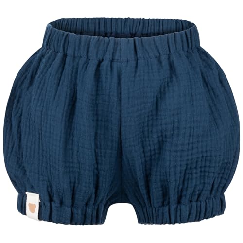 Baby Kinder Musselin Shorts Kurze Hose Uni Pumphose Sommerhose, Bekleidungsgröße: 86/92, Farbe: Dunkelblau von Smarilla