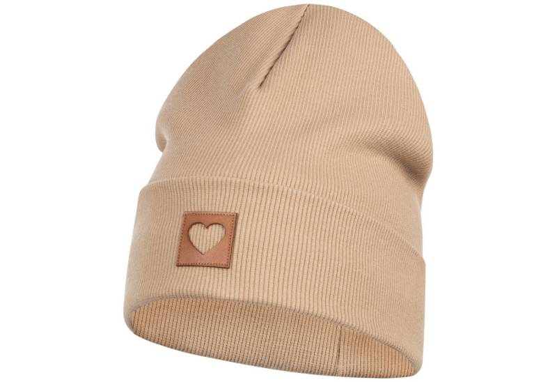 Smarilla Jerseymütze Mädchen Mütze Beanie Übergangsmütze gerippt Breiter Bund von Smarilla