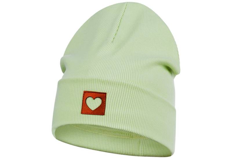 Smarilla Jerseymütze Mädchen Mütze Beanie Übergangsmütze gerippt Breiter Bund von Smarilla