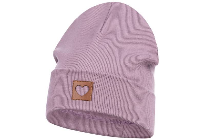 Smarilla Jerseymütze Mädchen Mütze Beanie Übergangsmütze gerippt Breiter Bund von Smarilla