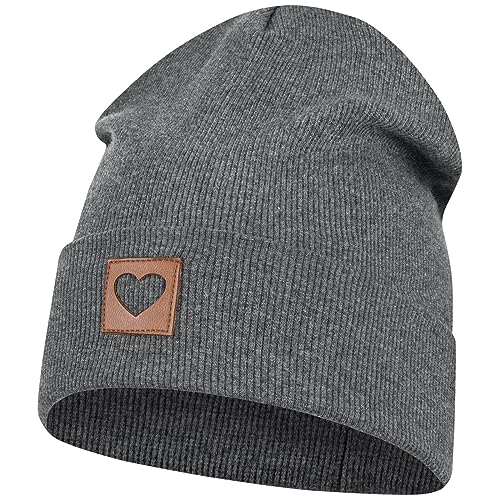Smarilla Mütze Beanie Mädchen Damen Kinder Übergangsmütze gerippt, Größe: 50-52, Farbe: Graphitgrau Smarilla Mütze Beanie Mädchen Damen Kinder Übergangsmütze gerippt, Größe: 50-52, Farbe: Graphitgrau von Smarilla