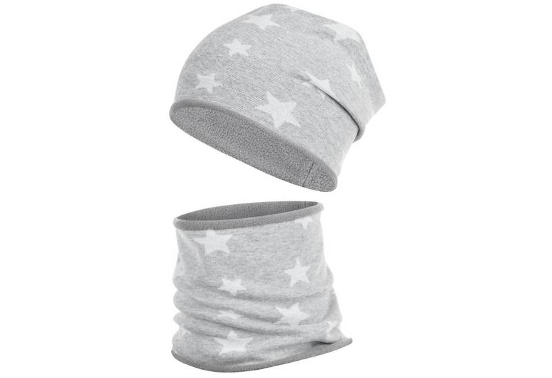 Smarilla Mütze & Schal Wintermütze Schlauchschal Mädchen Winterset Fleecemütze mit Fleece gefüttert von Smarilla
