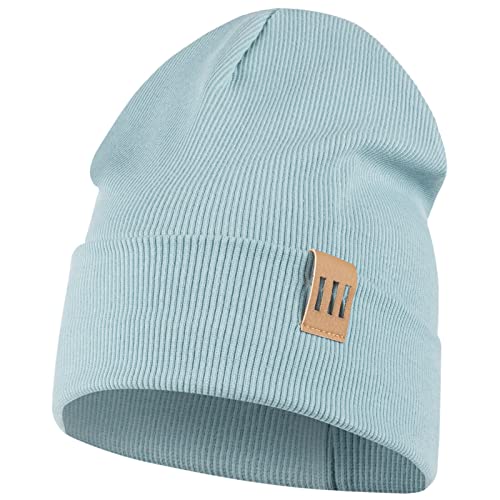 Smarilla Mütze Junge Kinder Beanie Herren gerippt, Größe: 50-52, Farbe: Türkis von Smarilla