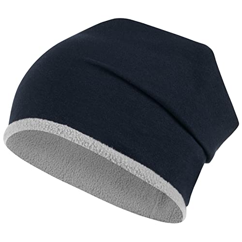 Smarilla Wintermütze Junge Kindermütze Beanie Fleece gefüttert, Größe: 54-56, Farbe: Nachtblau von Smarilla