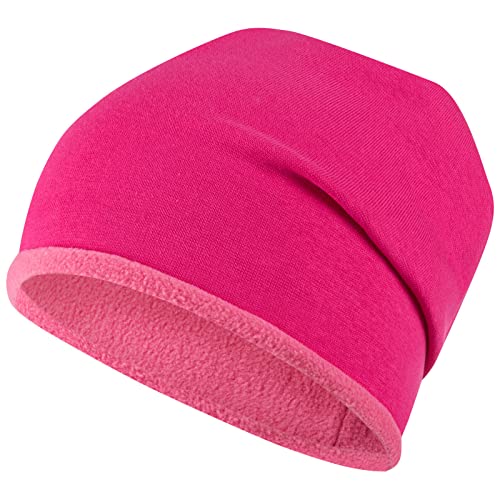 Smarilla Wintermütze Mädchen Kindermütze Beanie Fleece gefüttert, Größe: 50-52, Farbe: Dunkelrosa von Smarilla