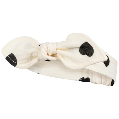 Stirnband Kopftuch Sommermütze Babymütze Mädchenmütze Musselin, Farbe: Schwarz-Gelb, Größe: 42-44 von Smarilla