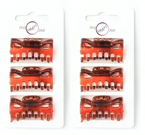 2 x 3 Tort Brown Hair Clamps Claw Clips 4cm, Hair Accessories for Women - Bundled by Smart Cutie 2 x 3 Tort Brown Hair Clamps Claw Clips 4cm, Hair Accessories for Women - Bundled by Smart Cutie von Smart Cutie