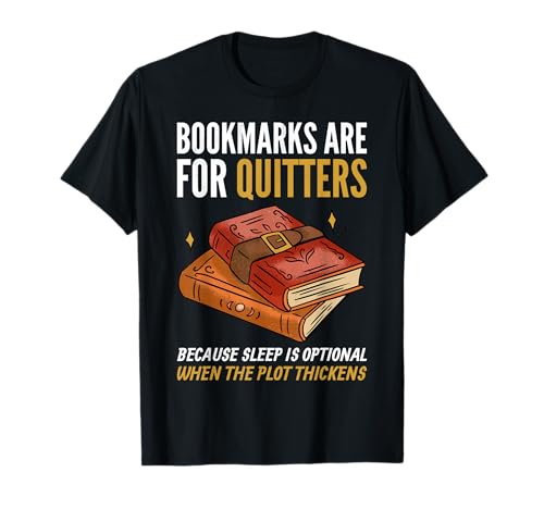 Lesezeichen sind für Drückeberger. T-Shirt Lesezeichen sind für Drückeberger. T-Shirt von Smart Designs für Buchsüchtige und Seitenwender