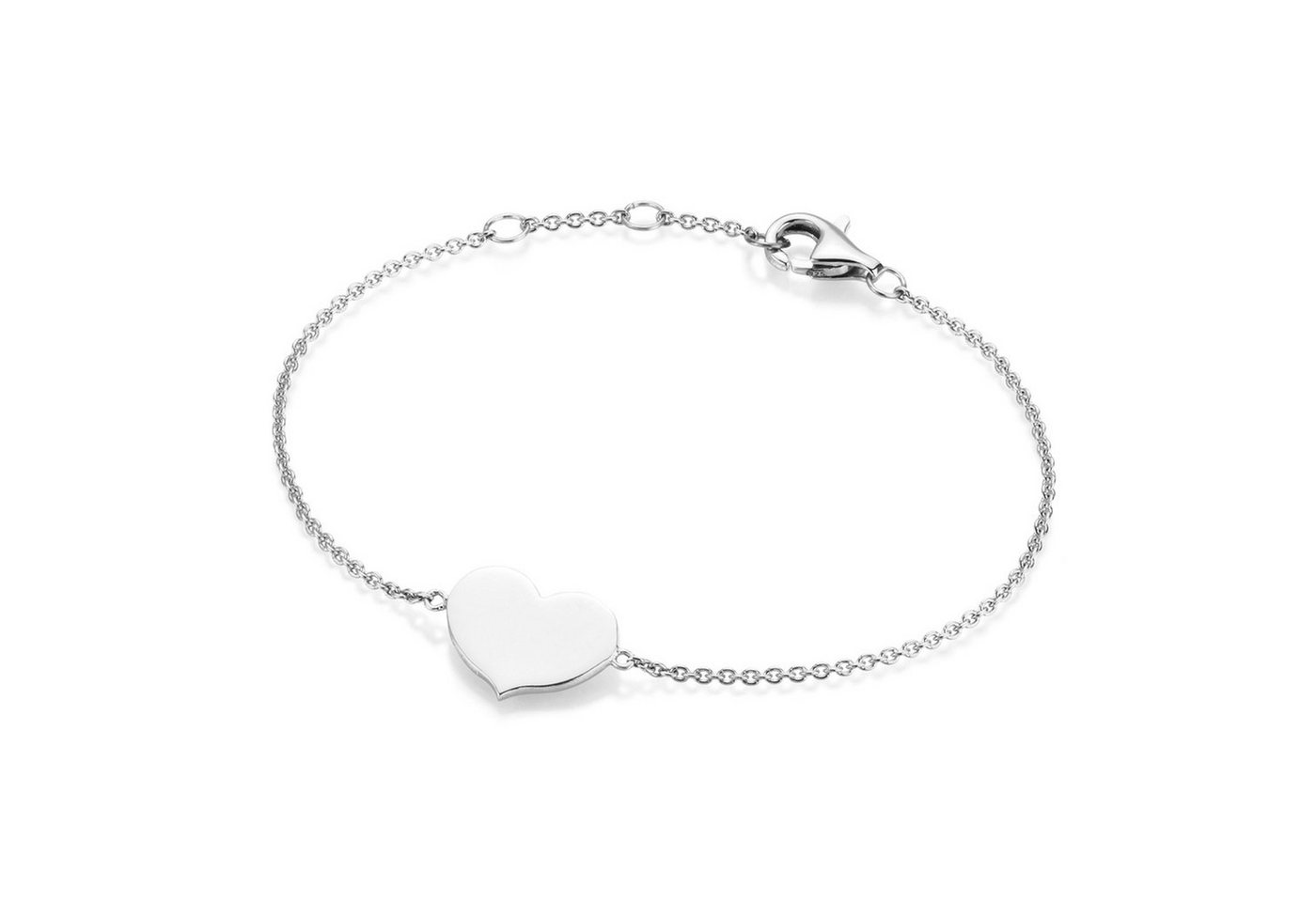 Smart Jewel Armband Herz als Zwischenteil, Silber 925 von Smart Jewel