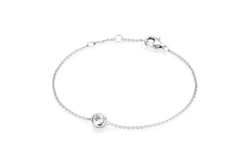 Smart Jewel Armband Zirkonia als Zwischenteil, Silber 925 von Smart Jewel