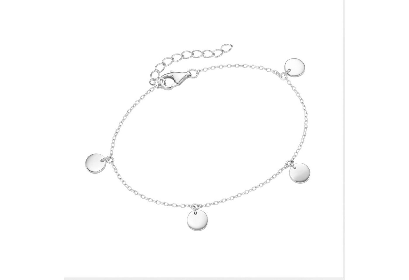 Smart Jewel Armband mit runden Plättchen, Silber 925 von Smart Jewel