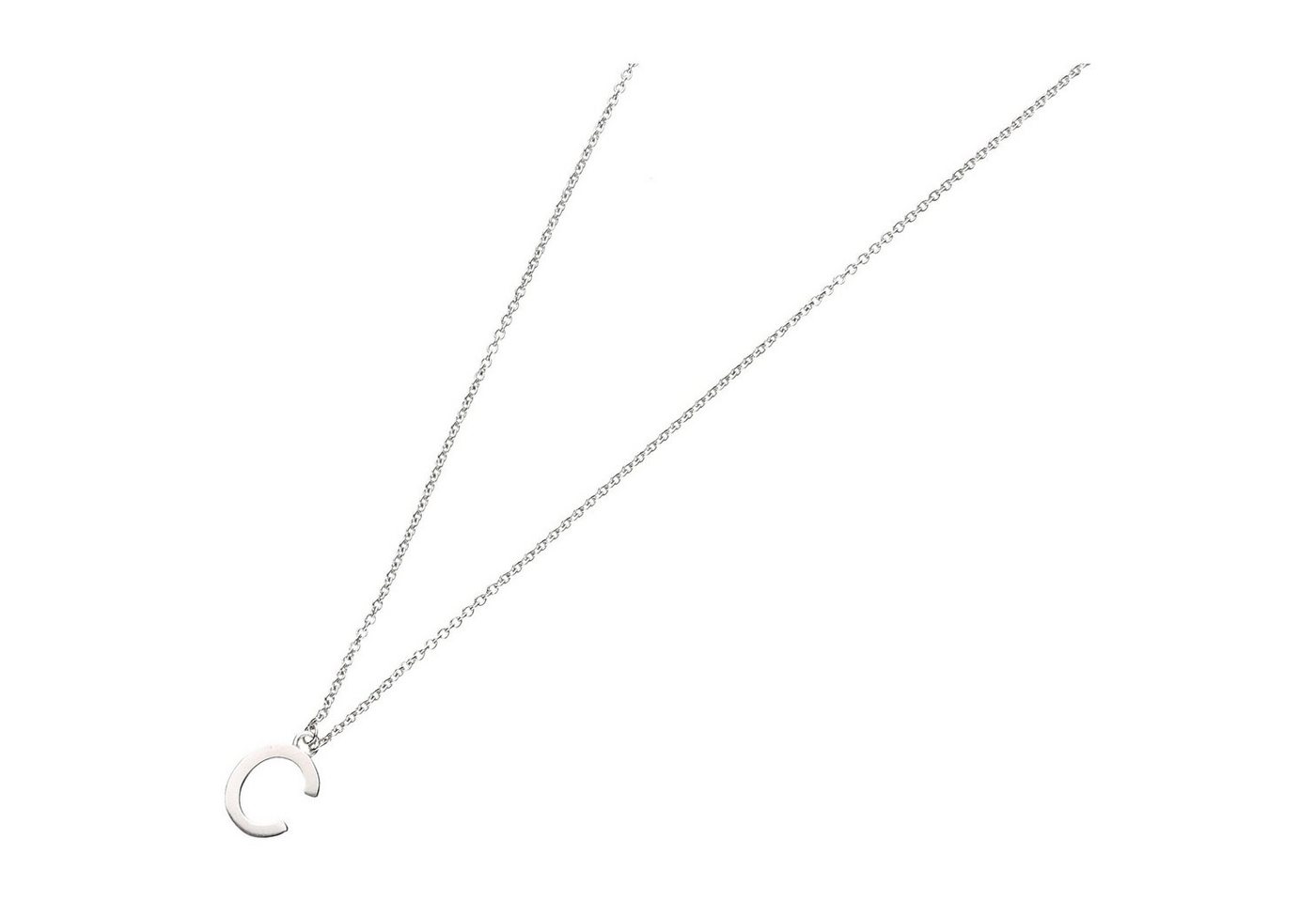 Smart Jewel Collier Buchstabe C, Silber 925 von Smart Jewel